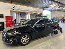 Body repairs in progress Body repairs in progress