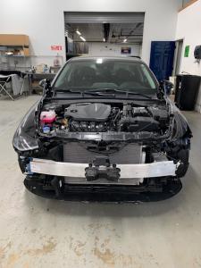 Body repairs in progress Body repairs in progress