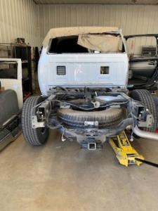 Body repairs in progress Body repairs in progress
