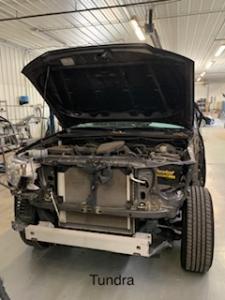 Body repairs in progress Body repairs in progress