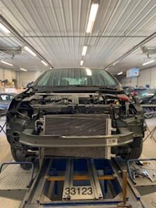 Body repairs in progress Body repairs in progress