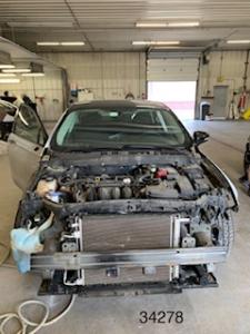 Body repairs in progress Body repairs in progress